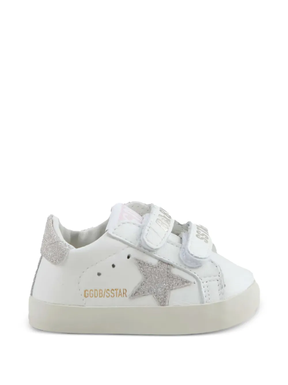 Golden Goose Kids star-appliqué strap sneakers - Bianco