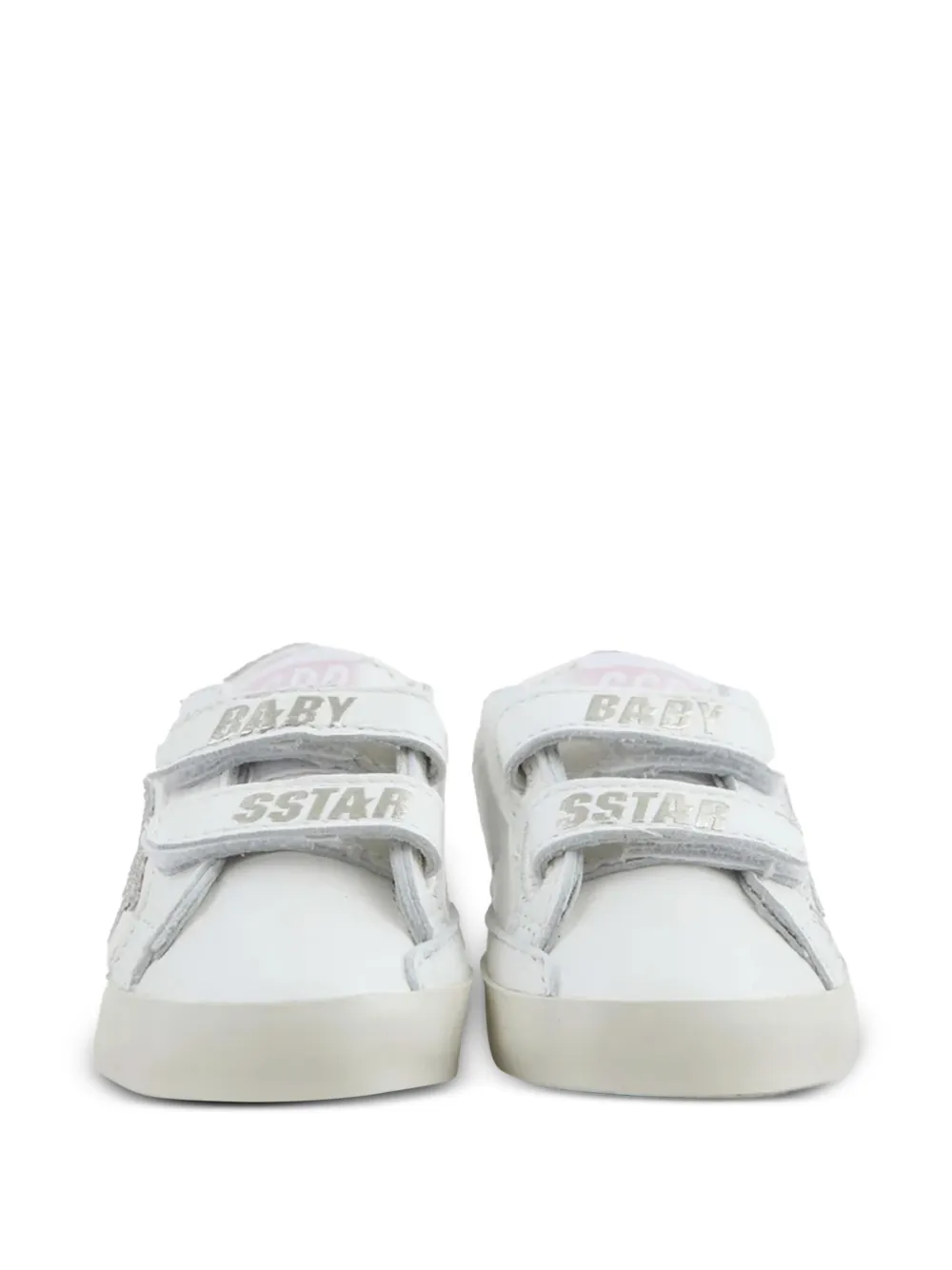 Golden Goose Kids star-appliqué strap sneakers Wit