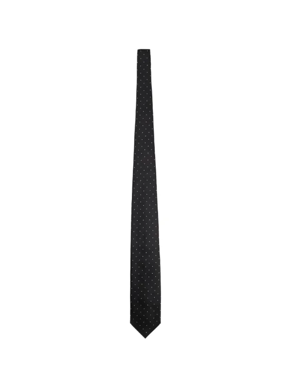 Tom Ford Polka-dot Tie in Black