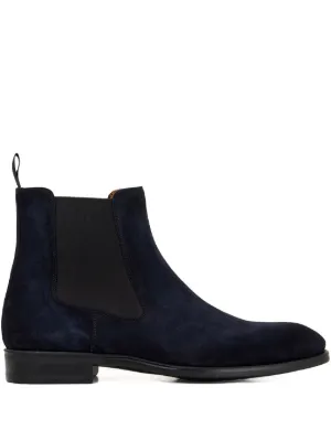 Toga Virilis stud-embellished Suede Ankle Boots | Blue | FARFETCH