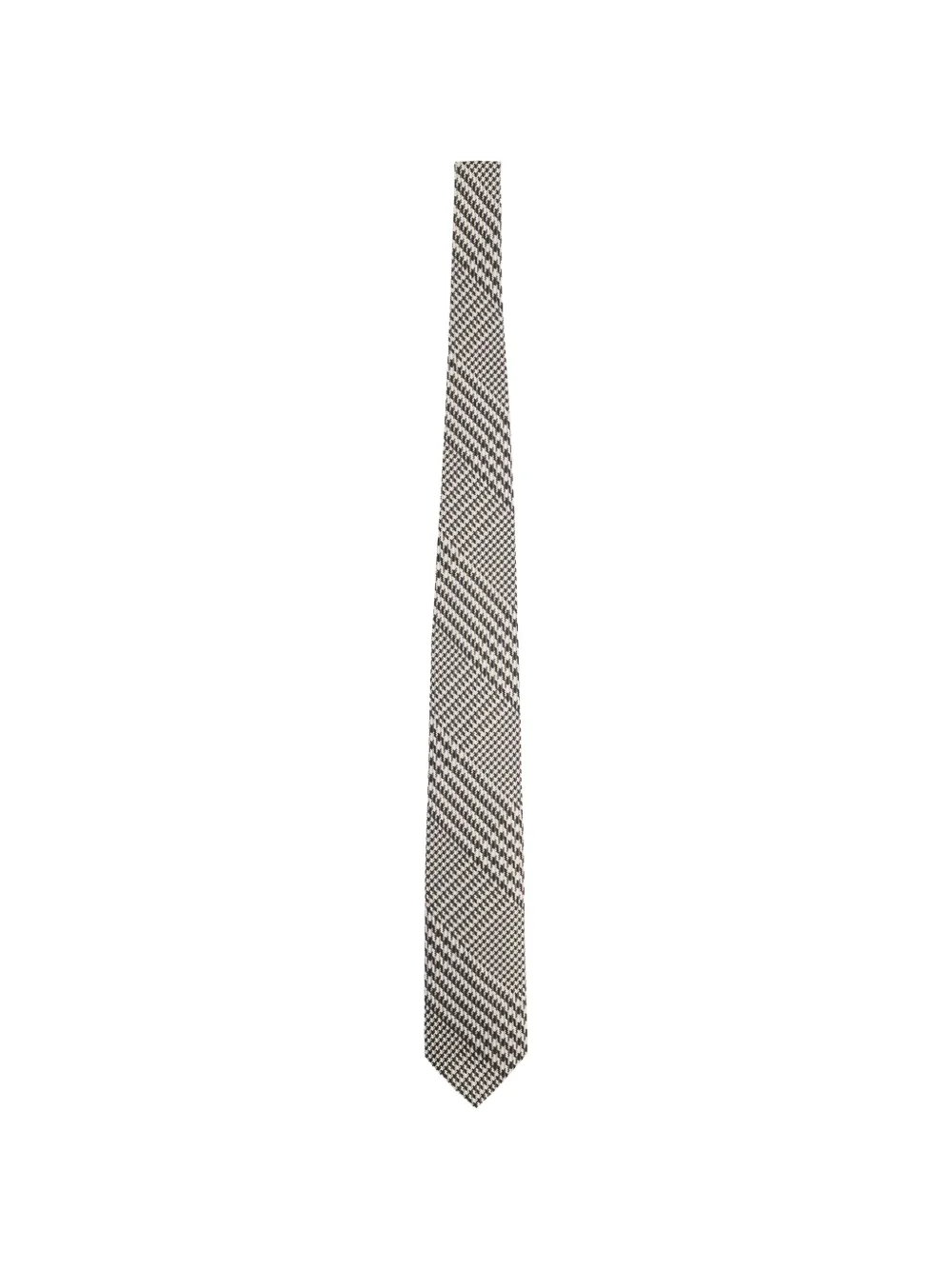 TOM FORD checked silk tie - Grigio