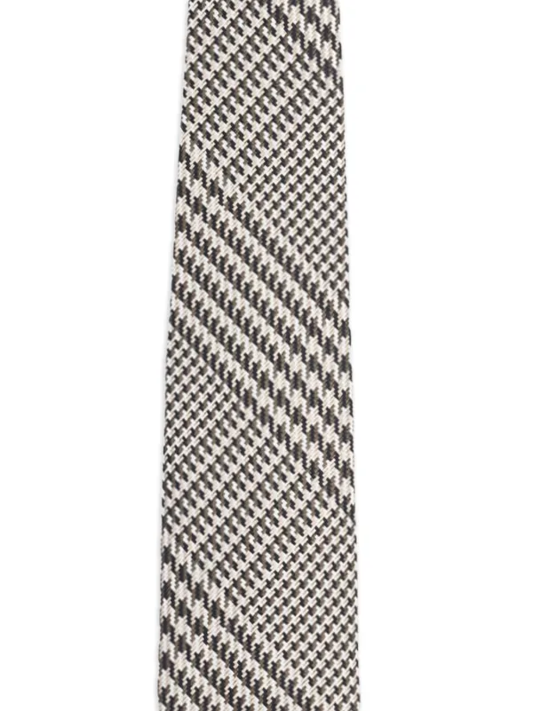 TOM FORD チェック シルクネクタイ | グレー | FARFETCH JP