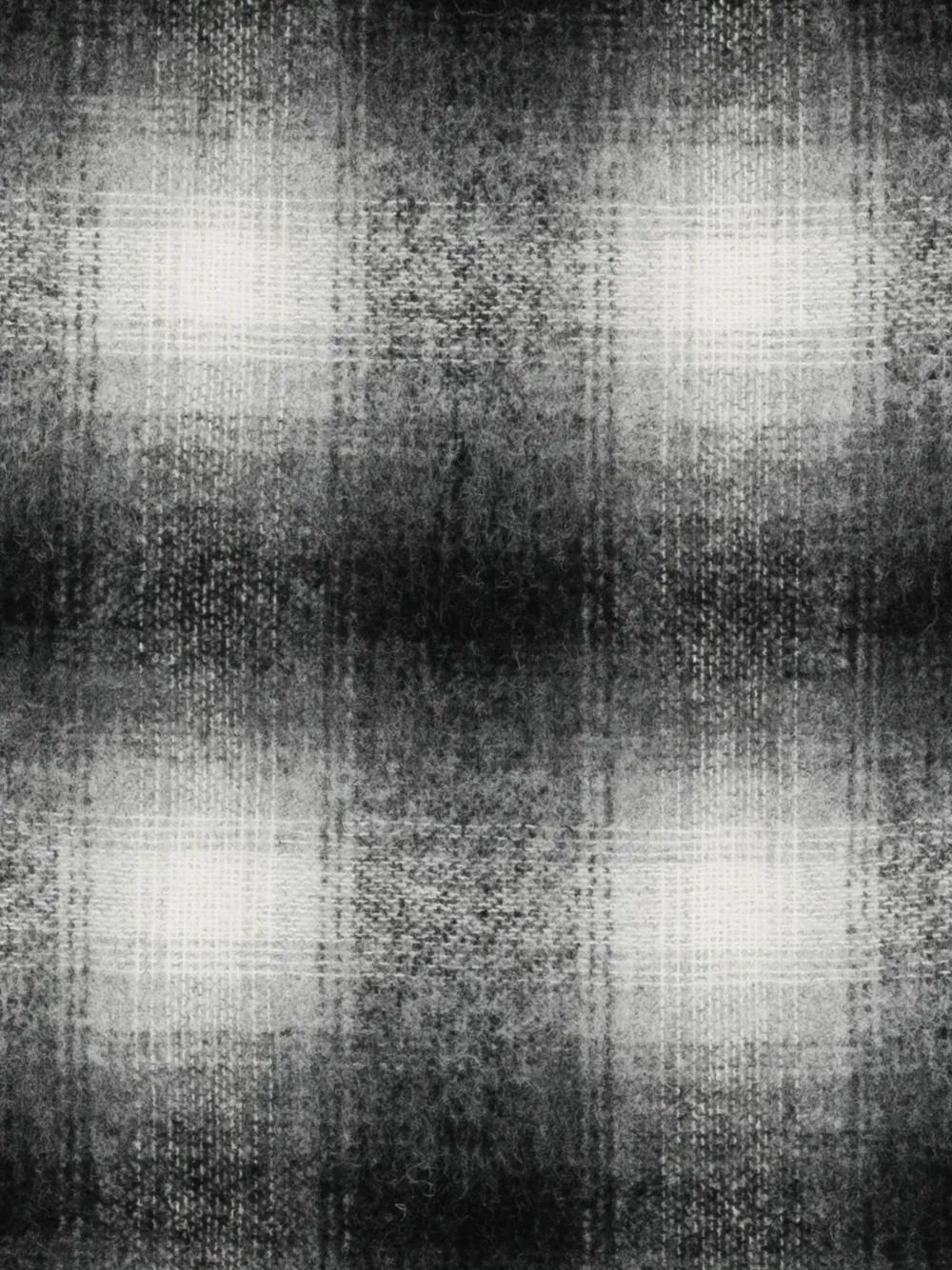 Emporio Armani checked scarf - Zwart