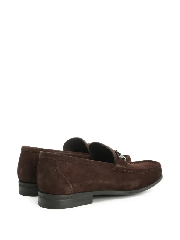 Ferragamo Bit Detail Slip On Shoes | Brown | FARFETCH