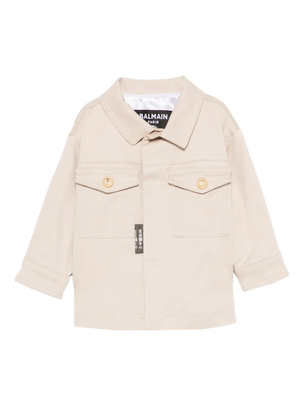 Balmain Kids flap-pocket jacket - Toni neutri