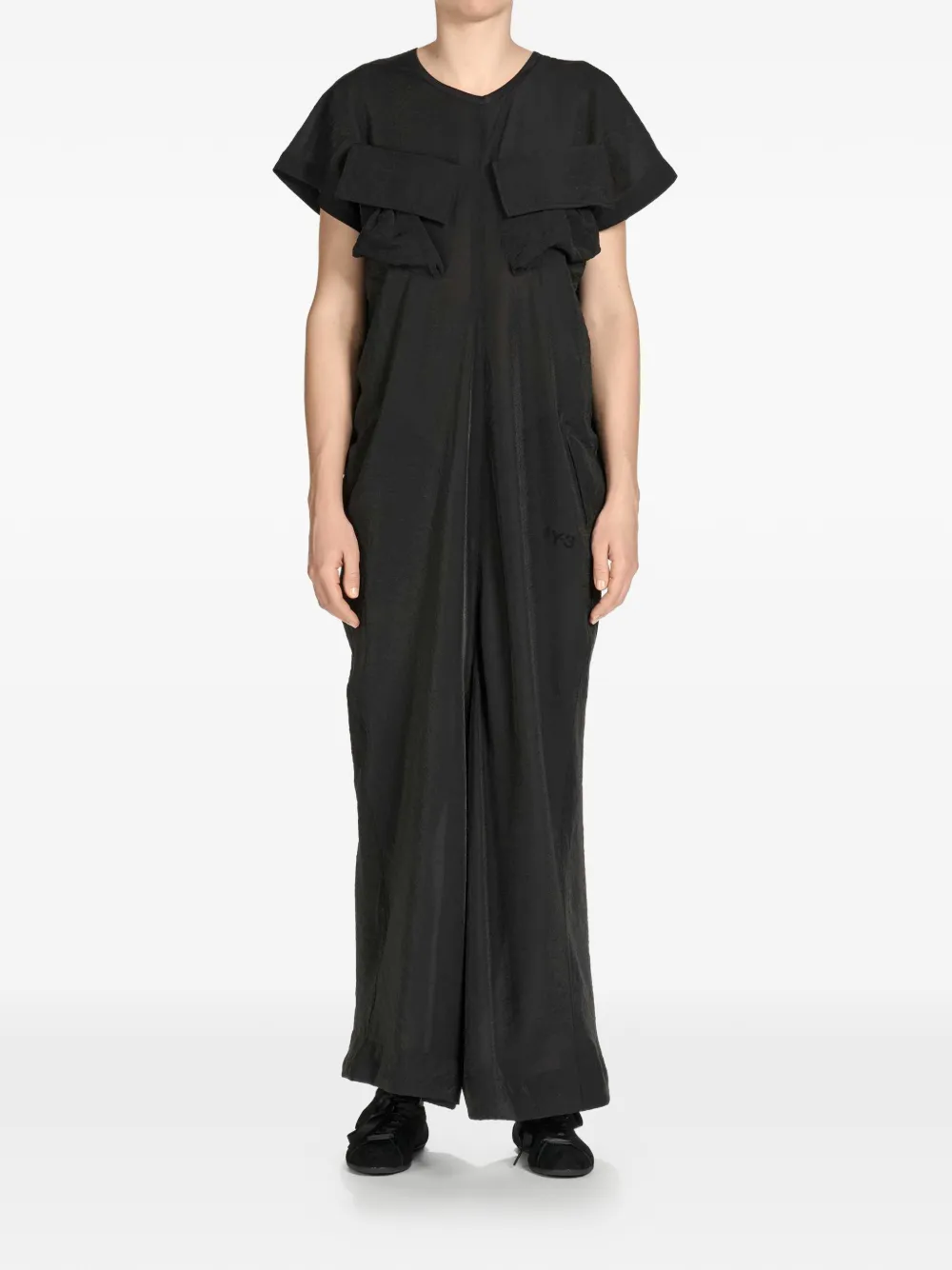  Y-3 Pocket-detail Jumpsuit - Black 