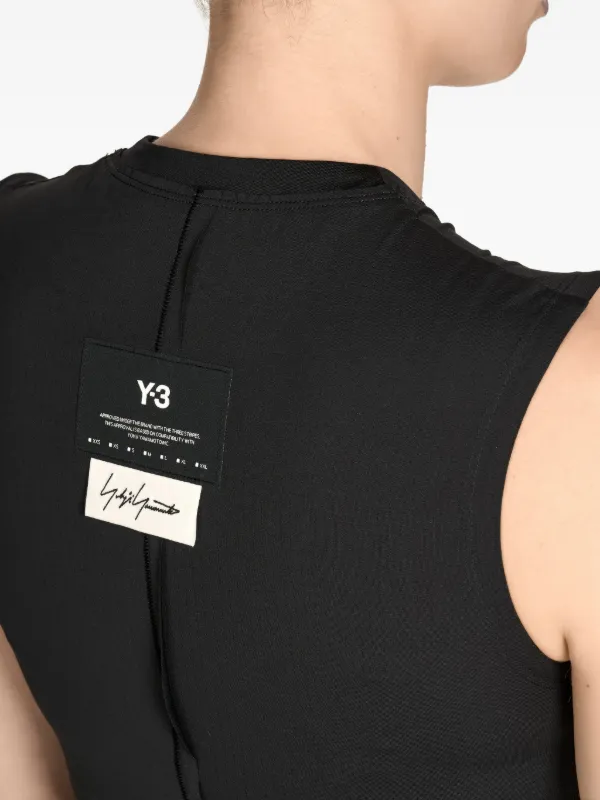 Y-3 x Yohji Yamamoto ノースリーブ トップ | ブラック | FARFETCH JP