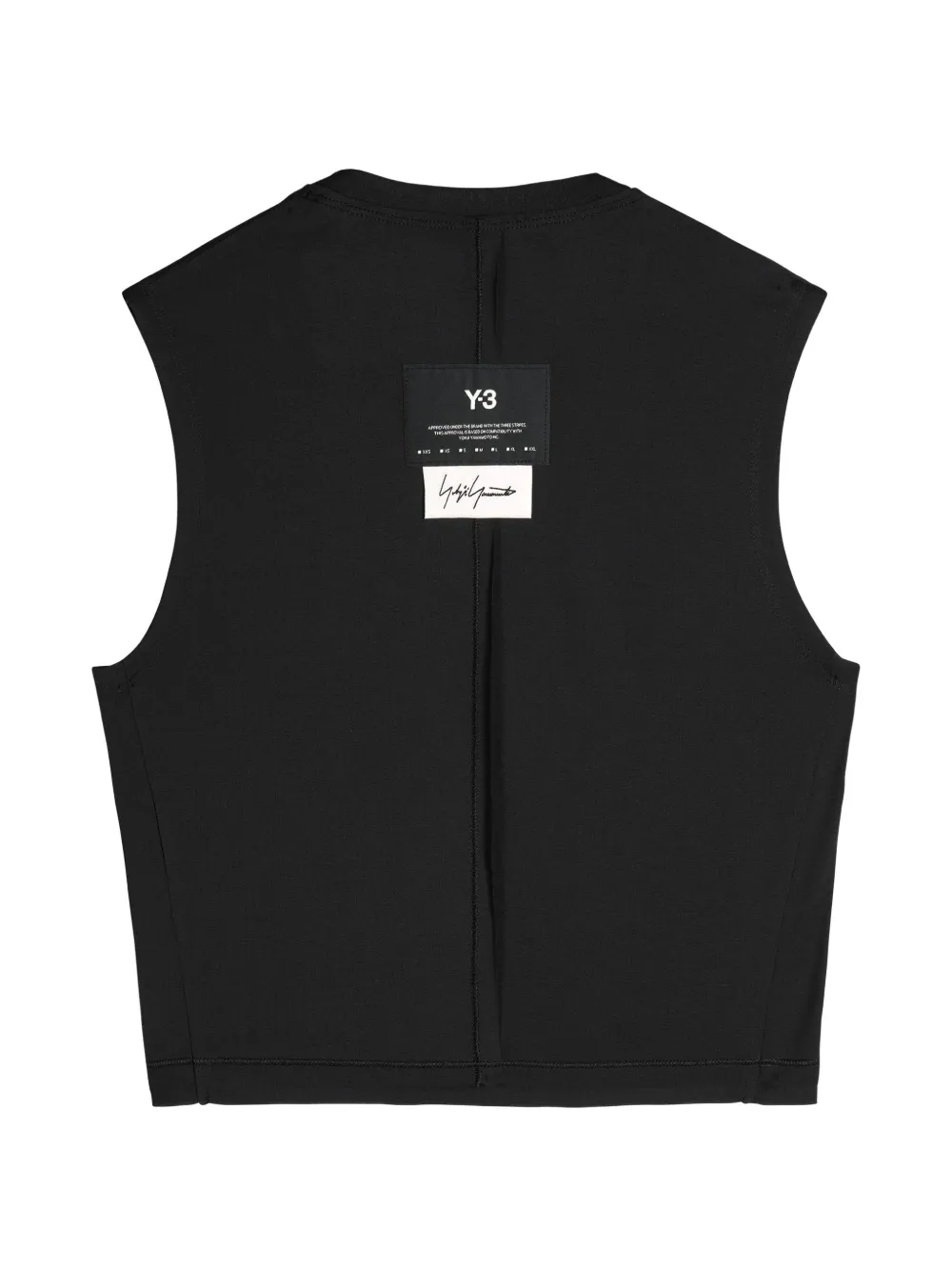 Y-3 x Yohji Yamamoto mouwloze tanktop Zwart
