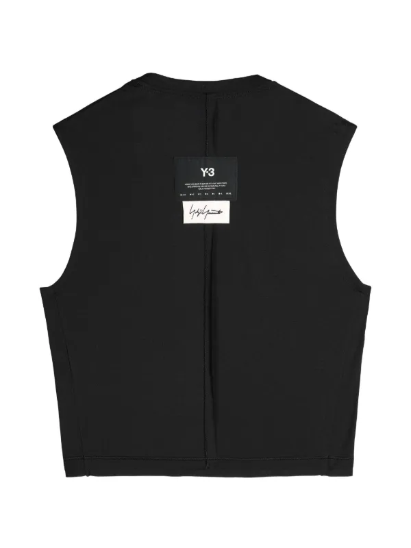 Y’s Youji Yamamotoブラック ノースリーブ Y-3 x Yohji Yamamoto ノースリーブ トップ | ブラック | FARFETCH JP