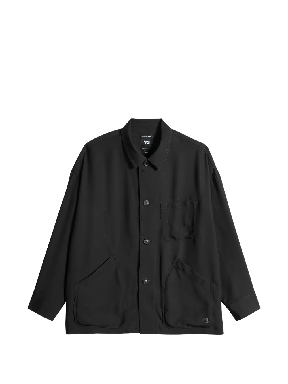 Y-3 Camicia con tasche - Nero