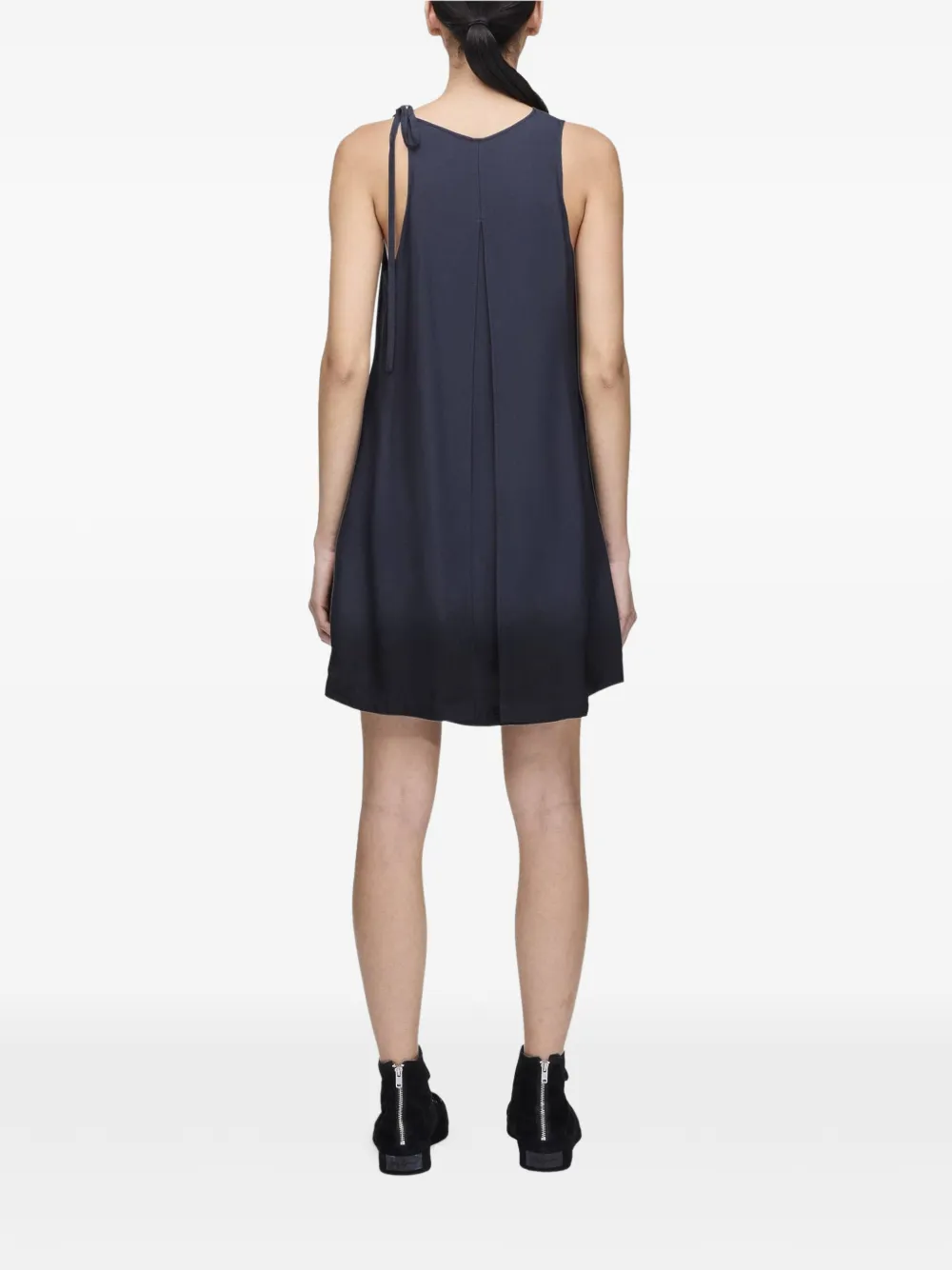 Y-3 Mouwloze mini-jurk met ombré-effect Grijs