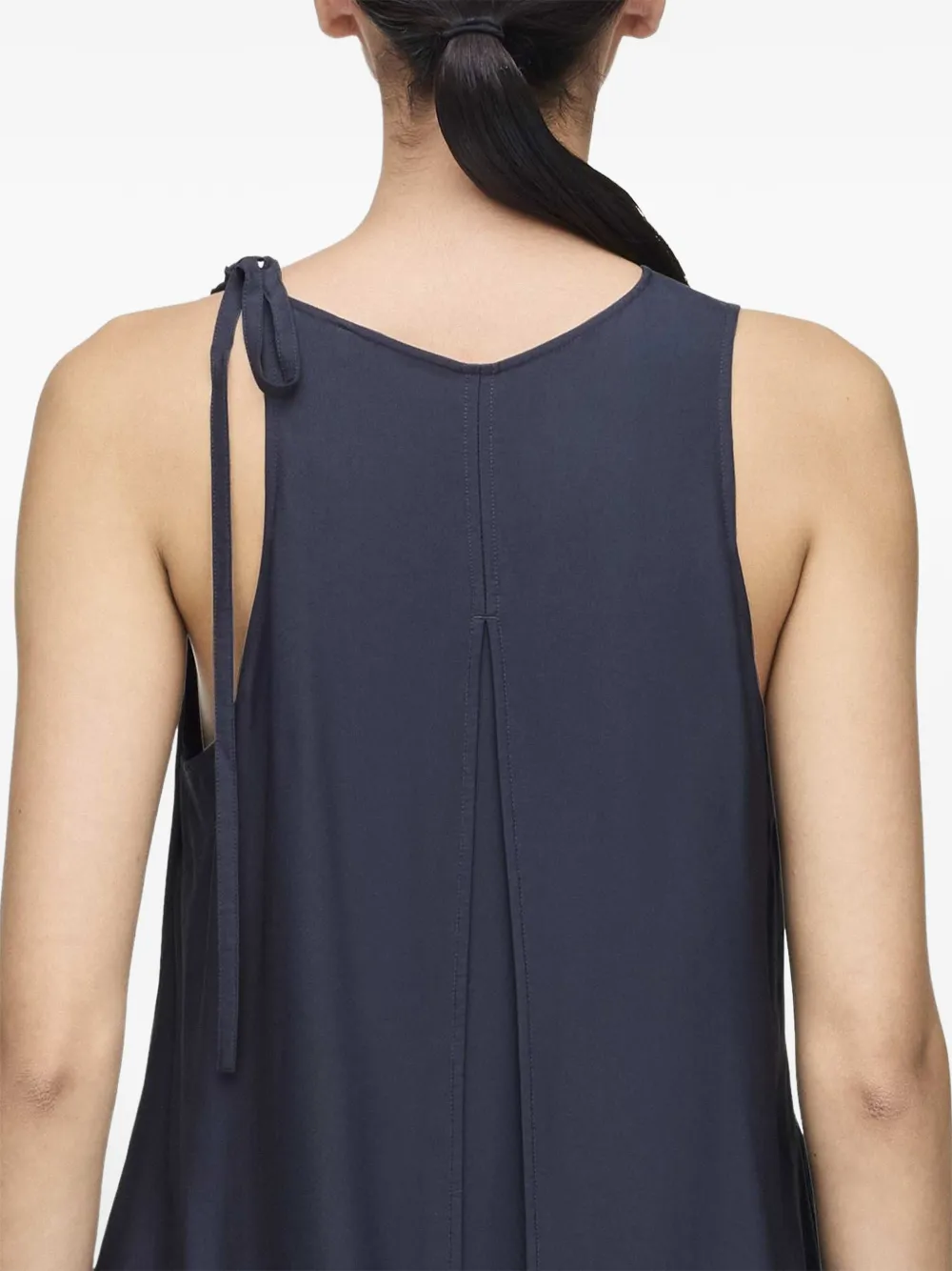 Y-3 Mouwloze mini-jurk met ombré-effect Grijs