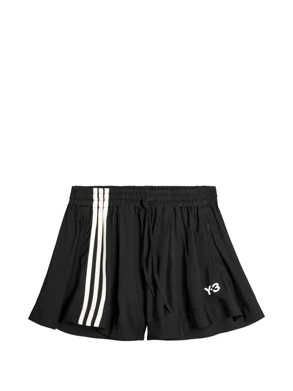 Y-3 Drawstring-fastening Shorts In Black