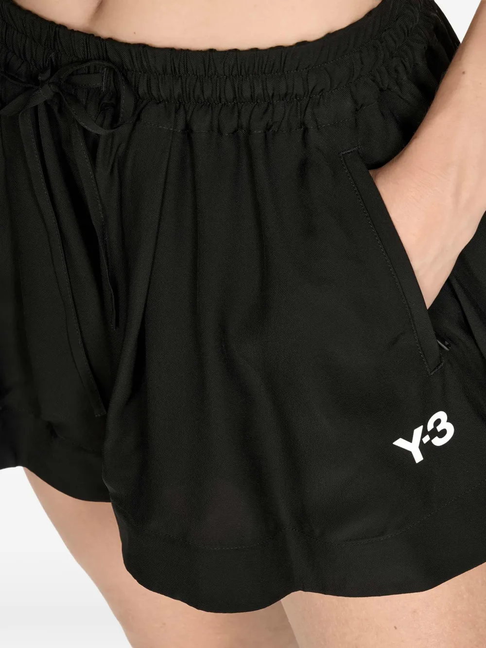  Y-3 Drawstring-fastening Shorts - Black 