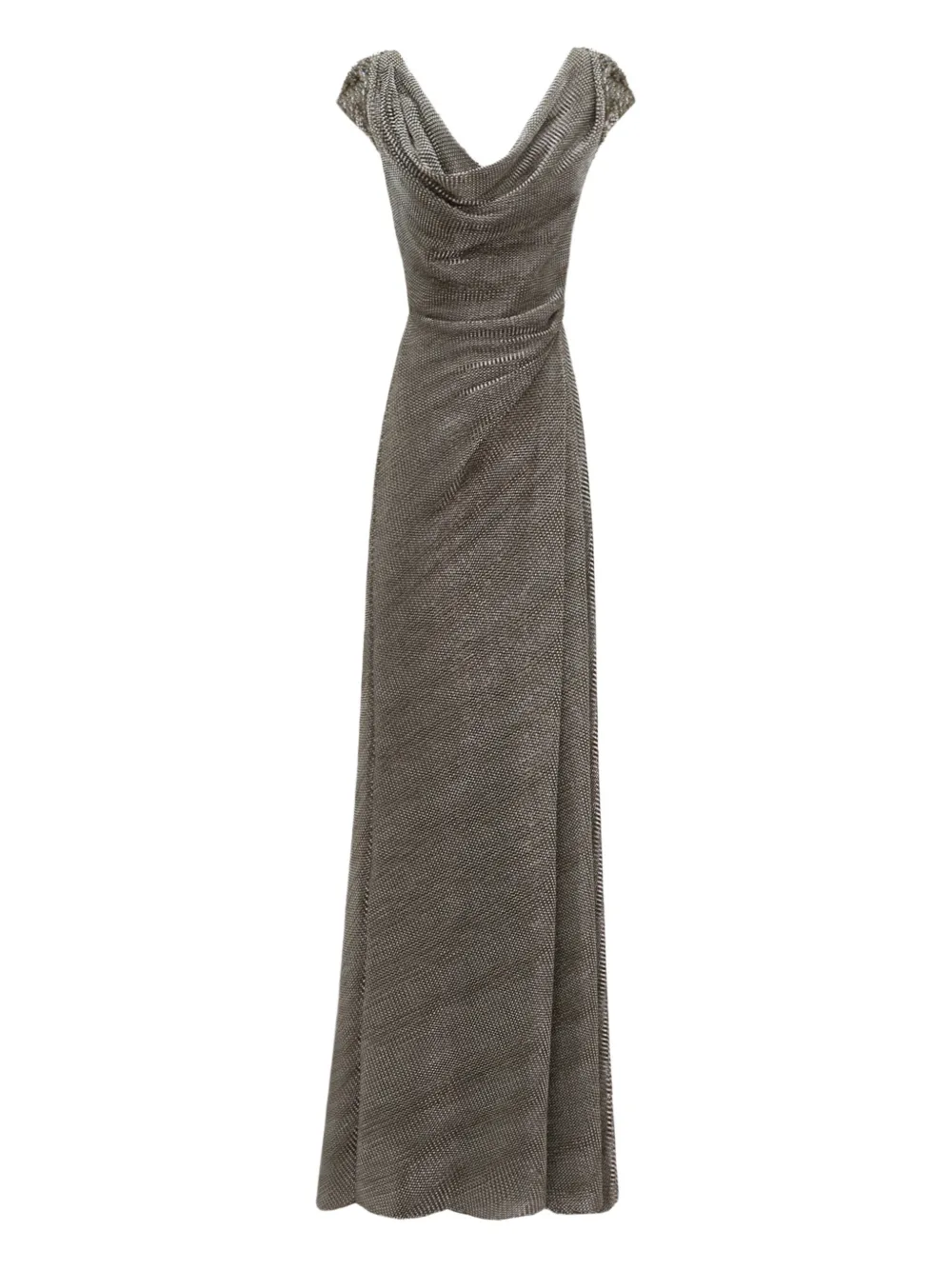 Gemy Maalouf draped cowl-neckline maxi dress - Grigio