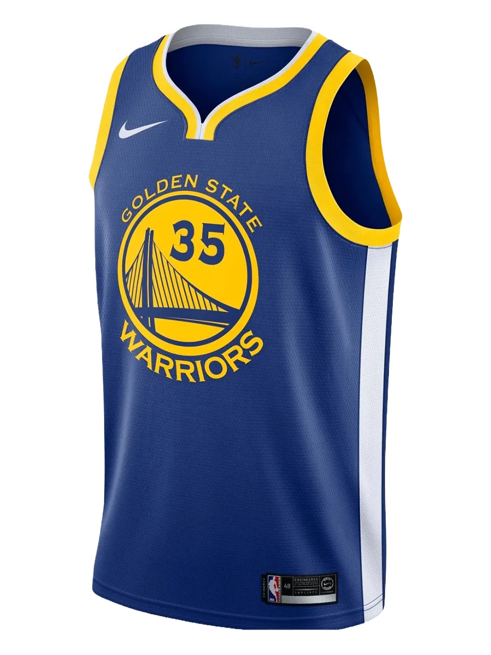 Nike Canotta Warriors Away Icon Swingman - Blu