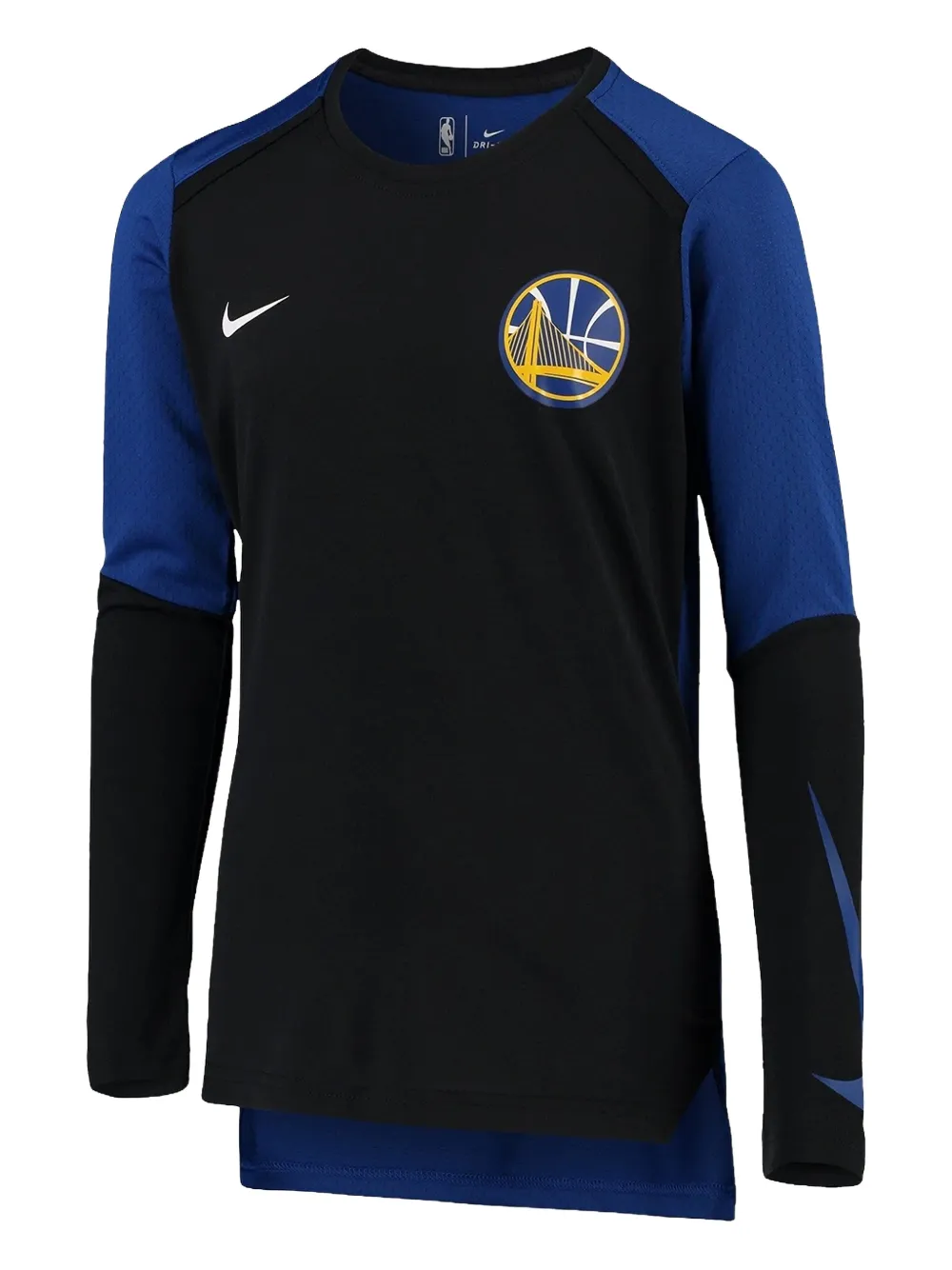 Nike x NBA T-shirt Golden State Warriors a maniche lunghe - Blu