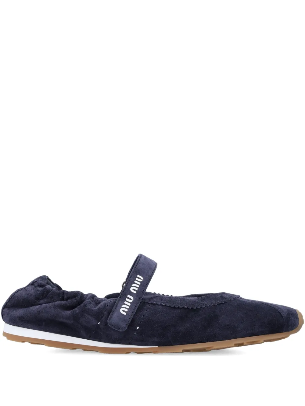 Miu Miu strap ballerina - Blu