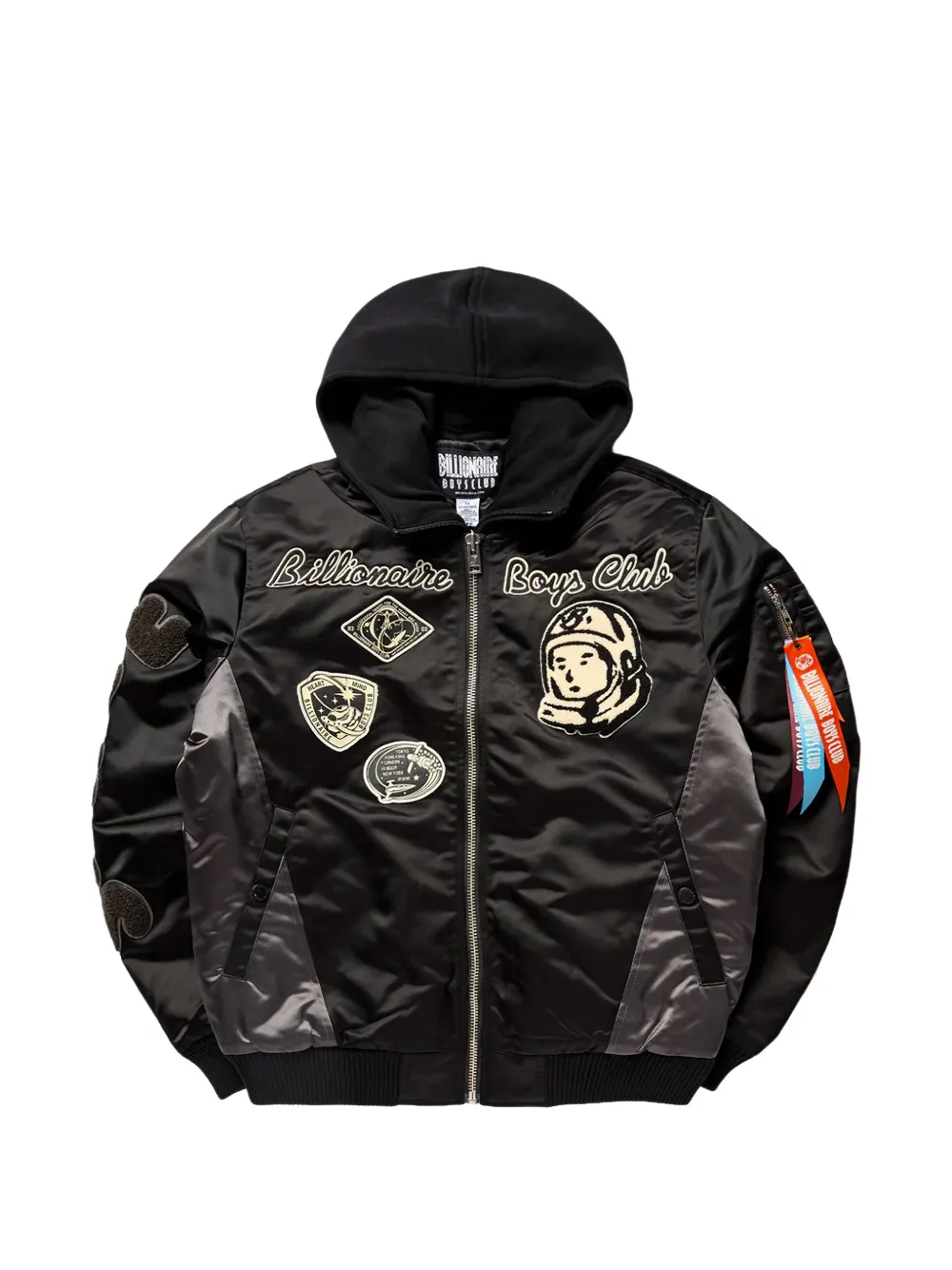 Billionaire Boys Club space suit hooded bomber jacket - Schwarz