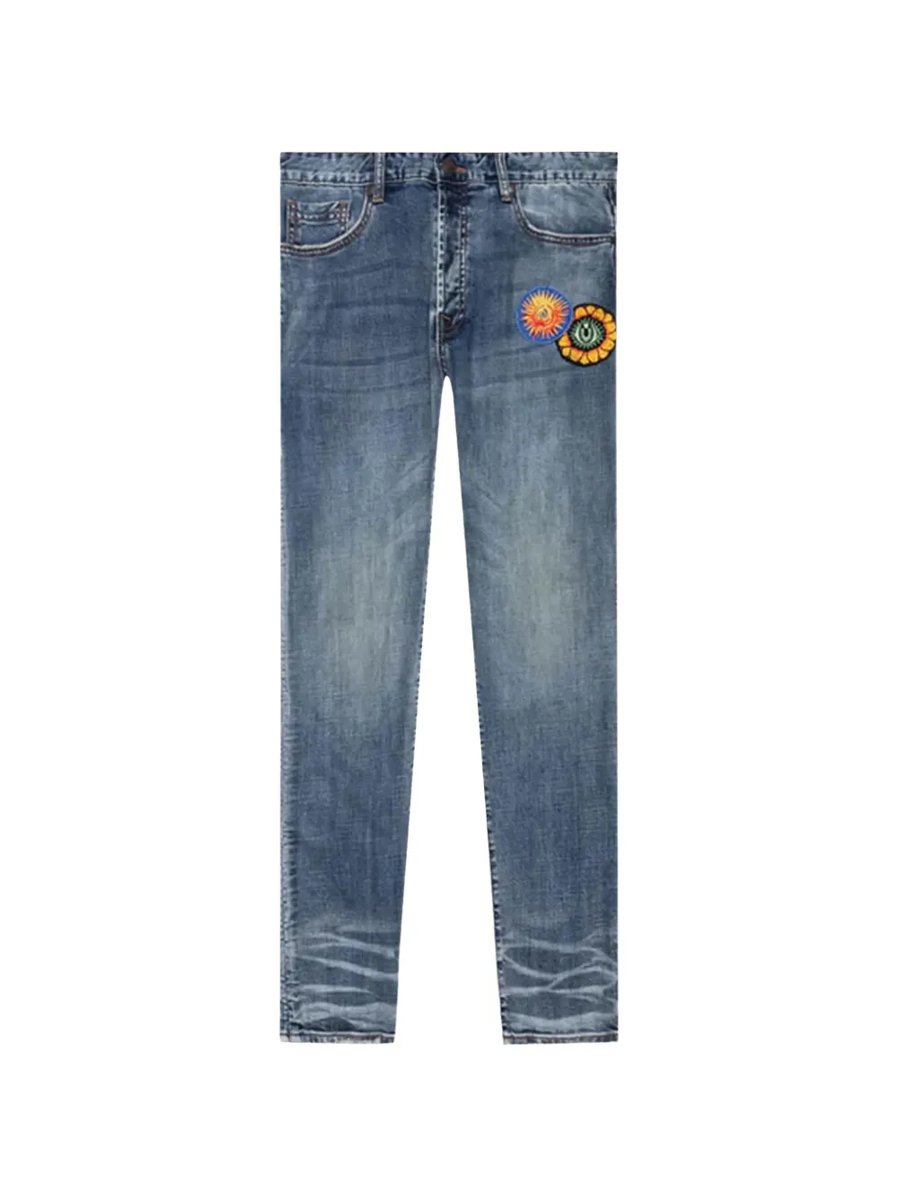 Billionaire Boys Club BB Axil Jeans mit Applikation - Blau