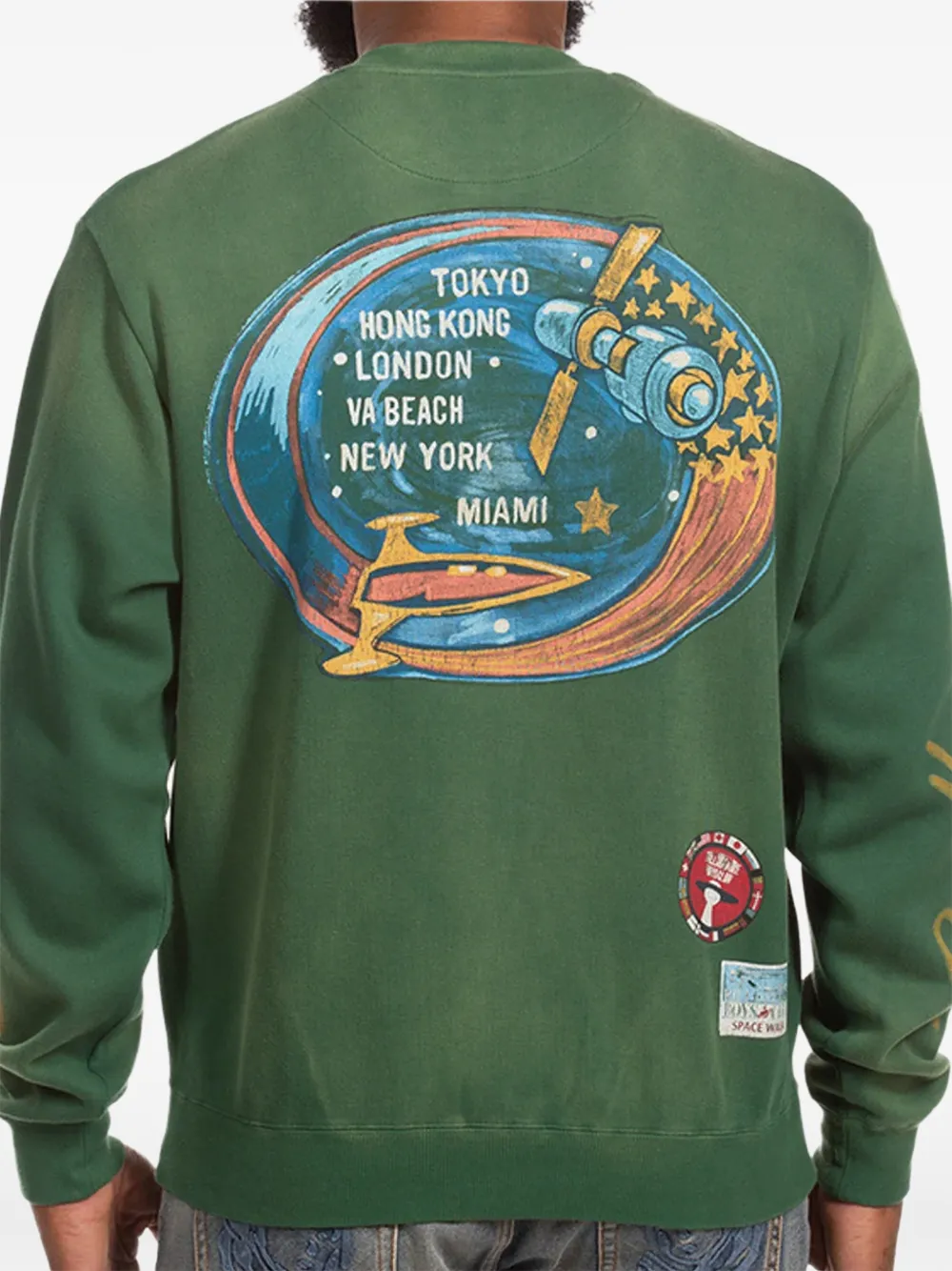 Billionaire Boys Club Explore printed long-sleeve sweatshirt - Groen
