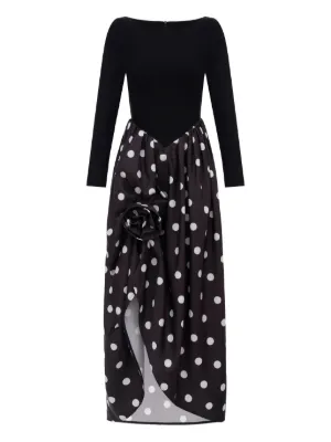 sachin and babi light blue dress Womens Black&White Maxi Dress Long Sleeve Crewneck Long Dress Color Block  Flowy Aline Dress with Large Hemlines (US, Alpha, Small, Regular, Regular,  Black/Apricot) at Amazon Women's Clothing store main image 1