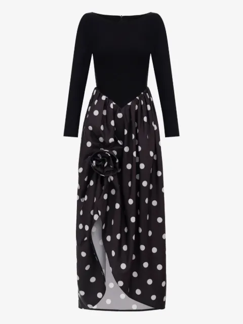 Sleeper Aurora polka-dot maxi dress