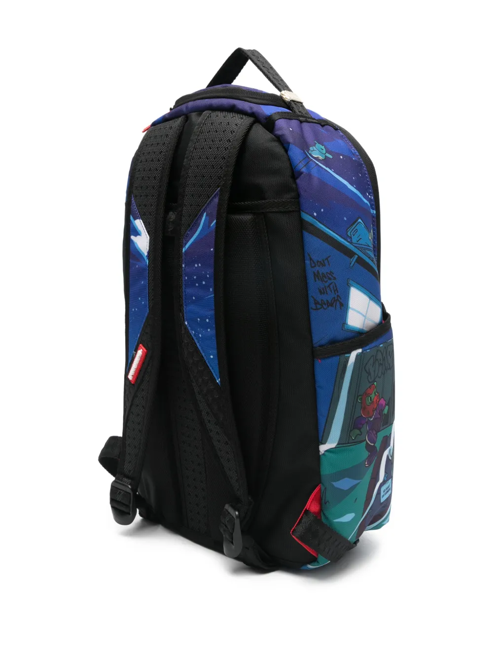 Sprayground kid graphic-print backpack - Blauw