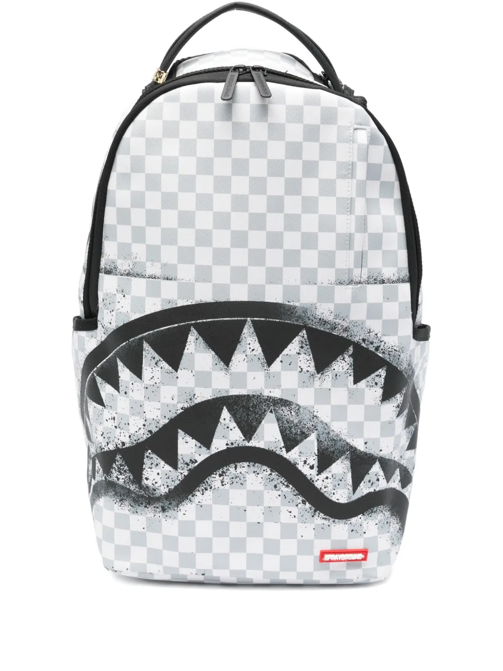 sprayground kid shark-print backpack - Bianco