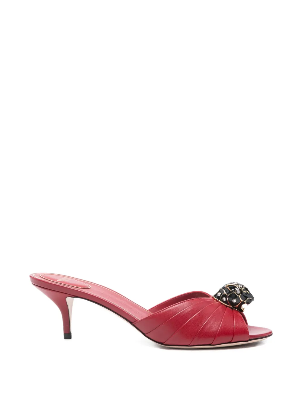 Valentino Garavani embellishment pleated sandals Rood