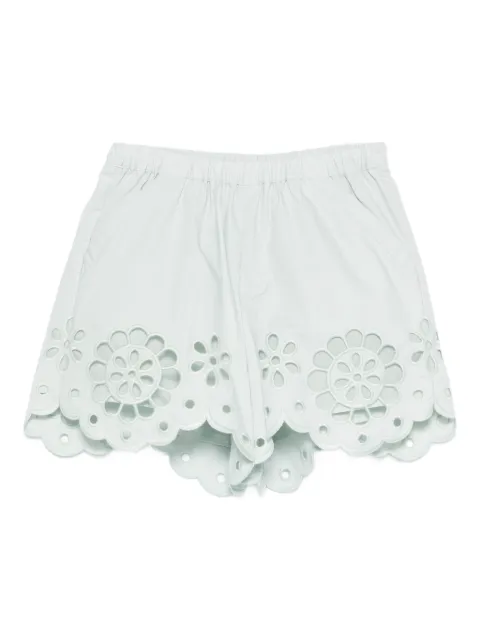 ZIMMERMANN Kids floral-applique scalloped shorts