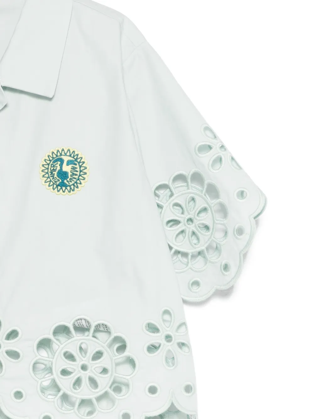 ZIMMERMANN Kids Pointelle shirt Groen