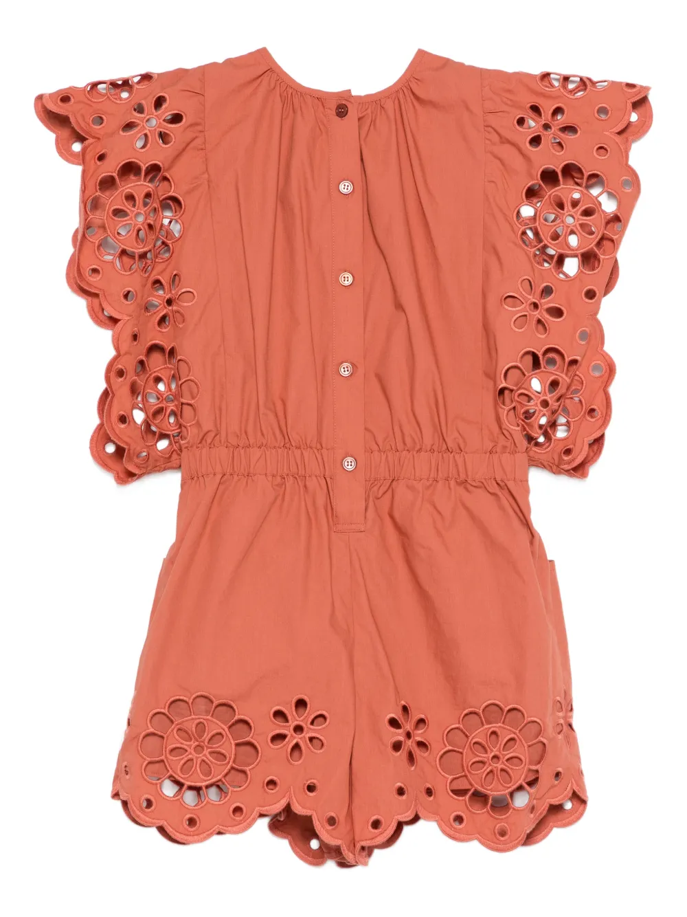ZIMMERMANN Kids Jurk met ruches Bruin