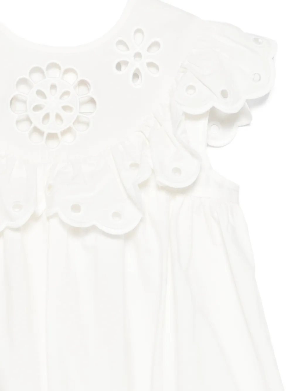  Zimmermann Kids Ruffled Dress - White 
