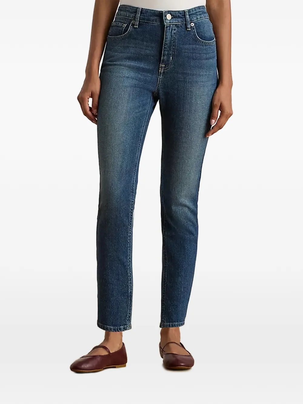 Lauren Ralph Lauren buttoned jeans - Blu