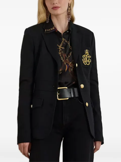Lauren Ralph Lauren embroidered-detail buttoned blazer