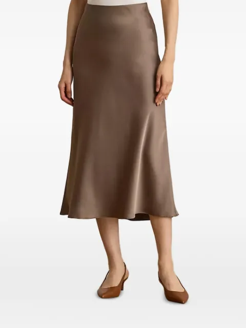 Lauren Ralph Lauren satin midi skirt
