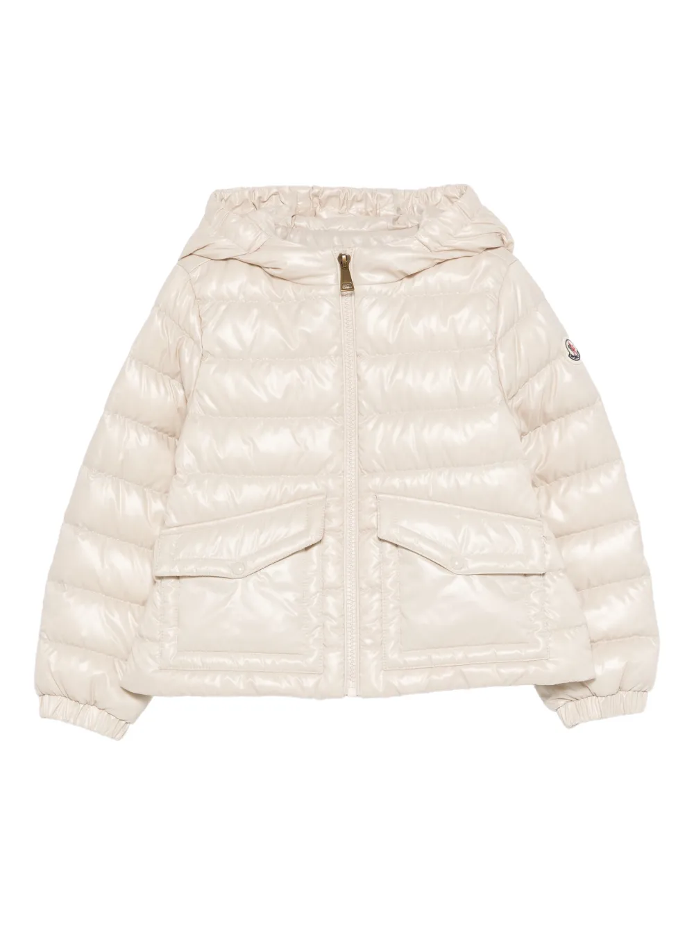 Moncler Enfant Ela gewatteerd jack Beige