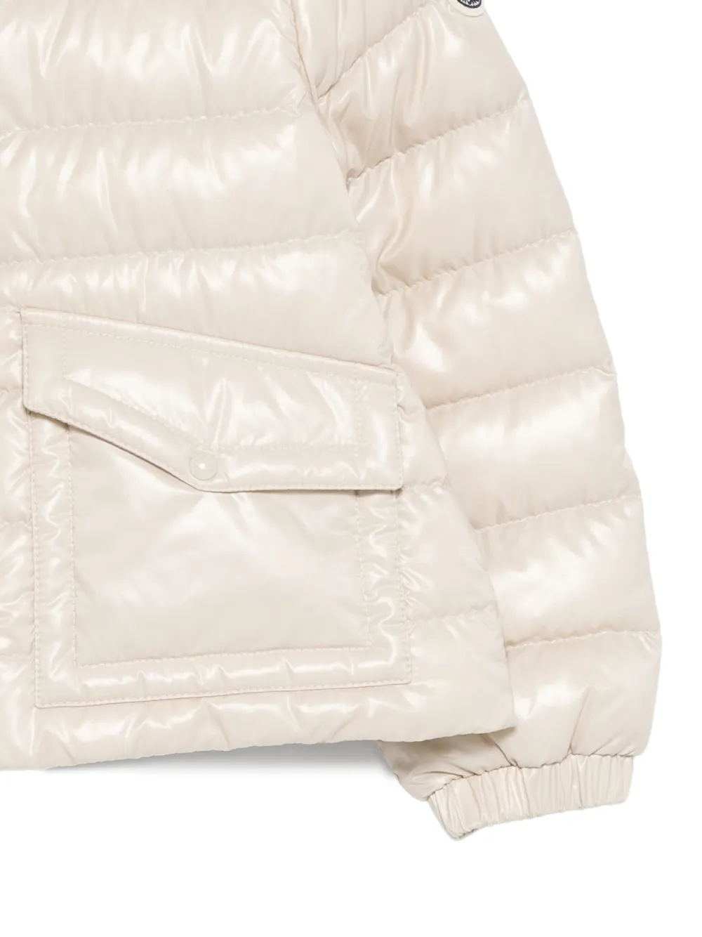  Moncler Enfant Hooded Pocket Jacket - Neutrals 