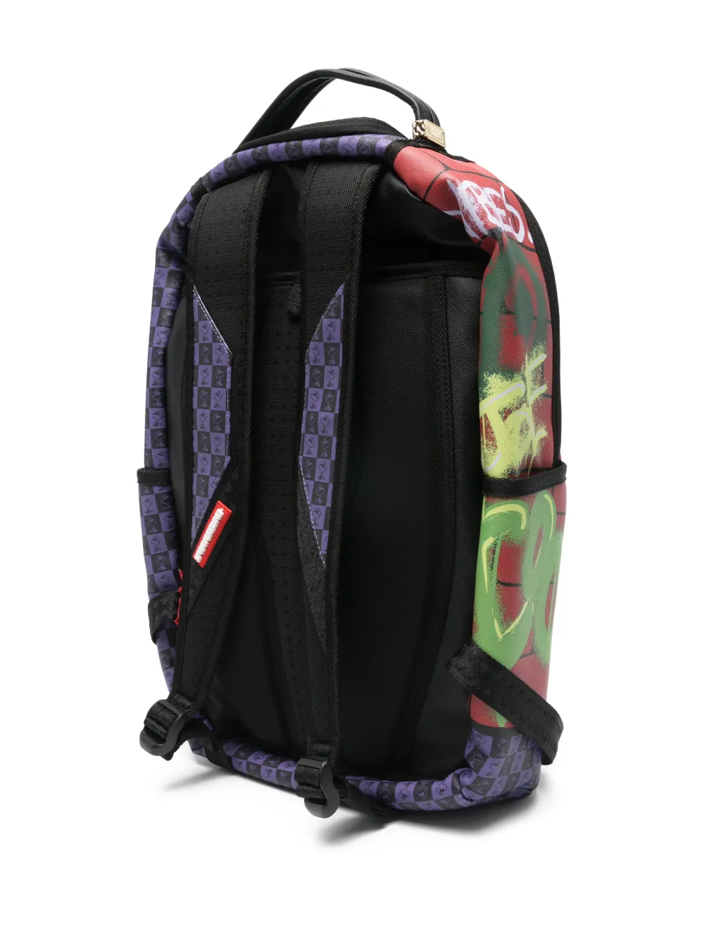 Sprayground kid x Peanuts check-pattern backpack - Paars