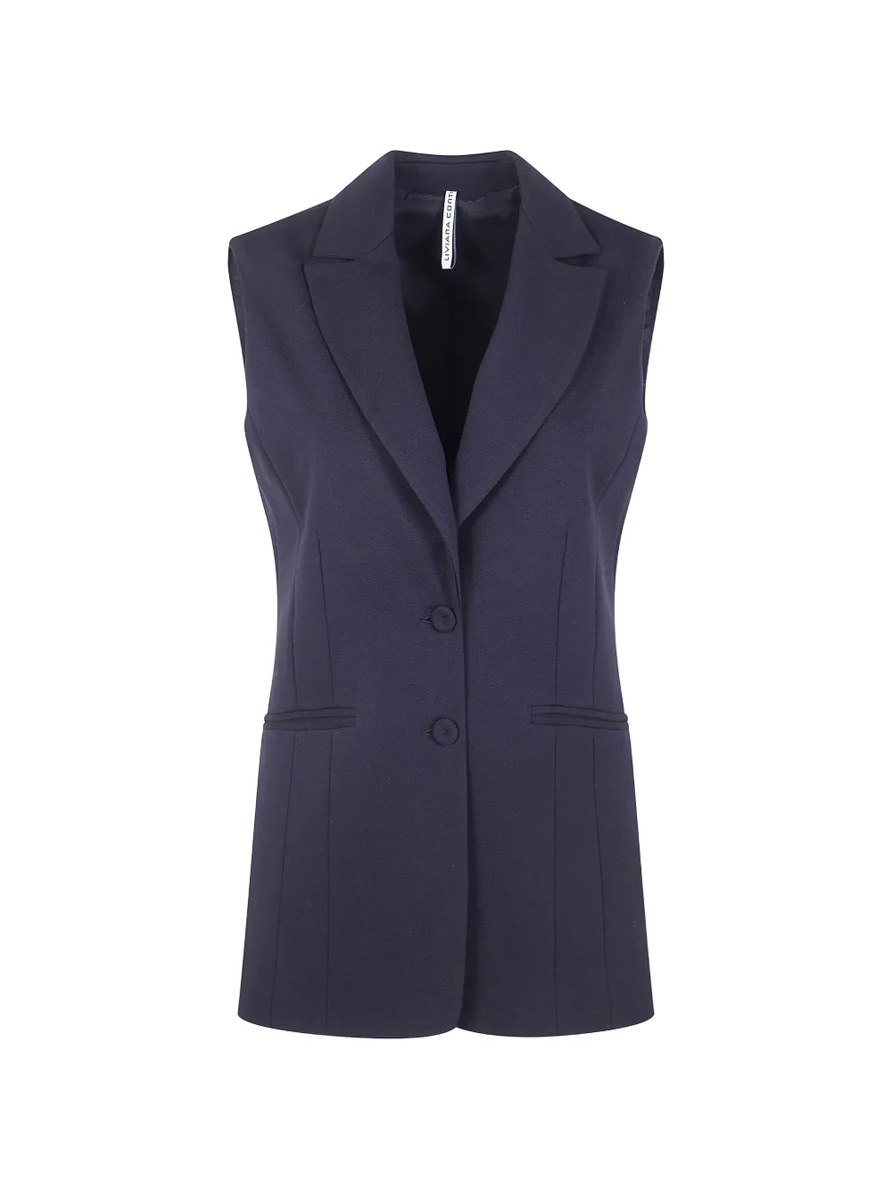 Liviana Conti Logan button front gilets - Blu