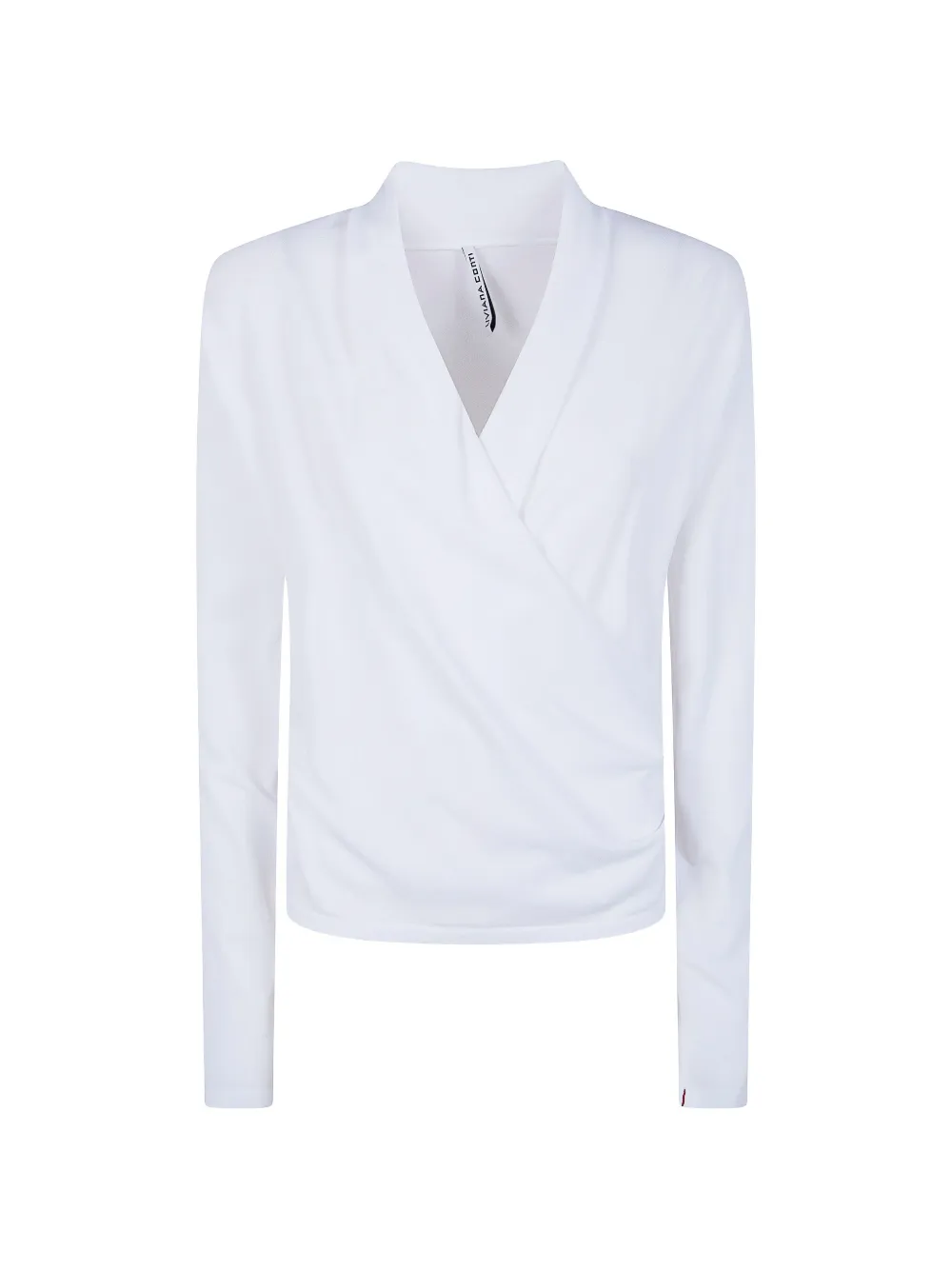 Liviana Conti V-neck wrap knitwear - Bianco