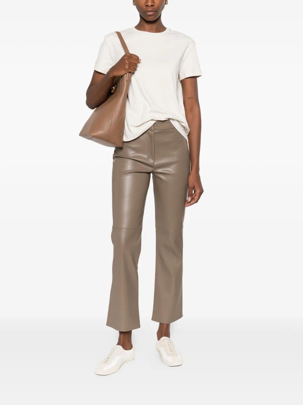 Max Mara faux leather trousers - Bruin