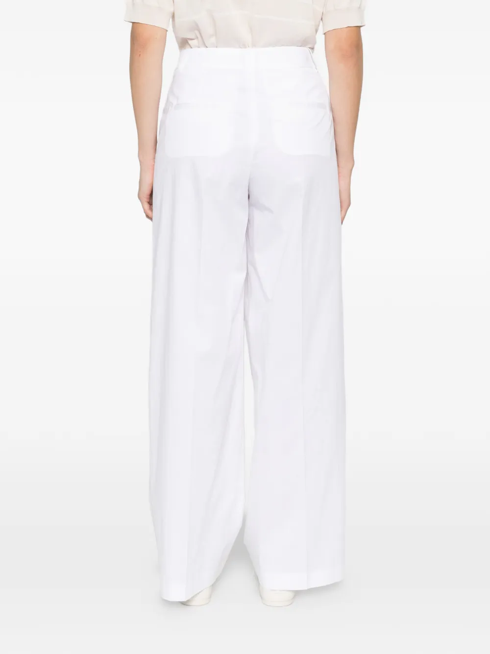 Peserico Verfraaide broek Wit