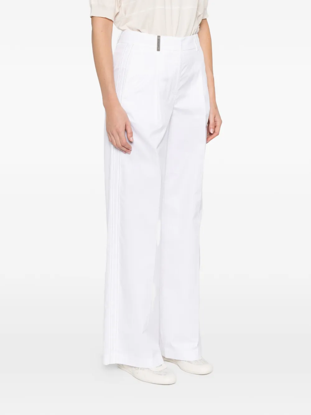  Peserico Embellished Trousers - White 