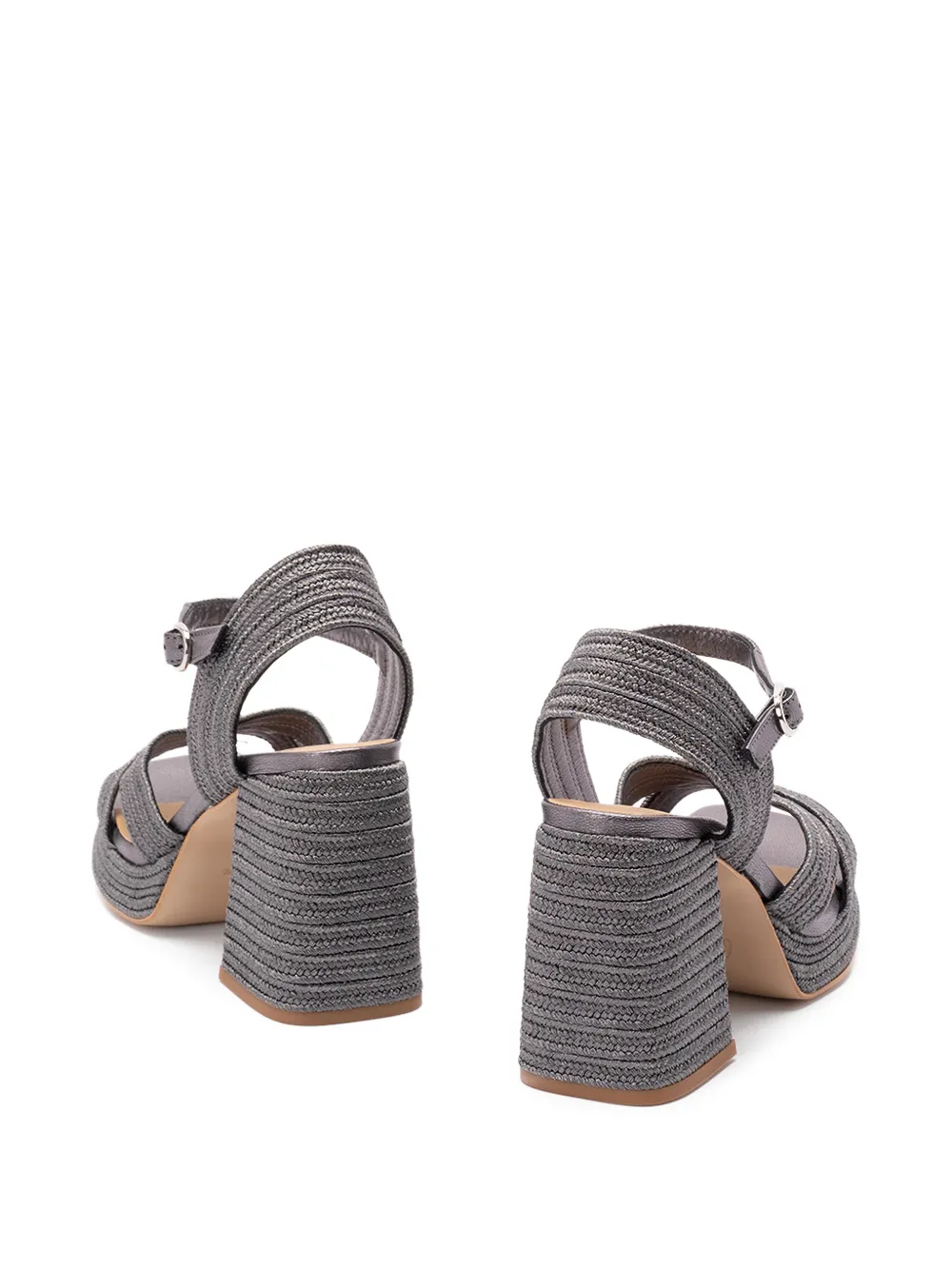 Castañer Vallita sandalen met plateauzool Grijs