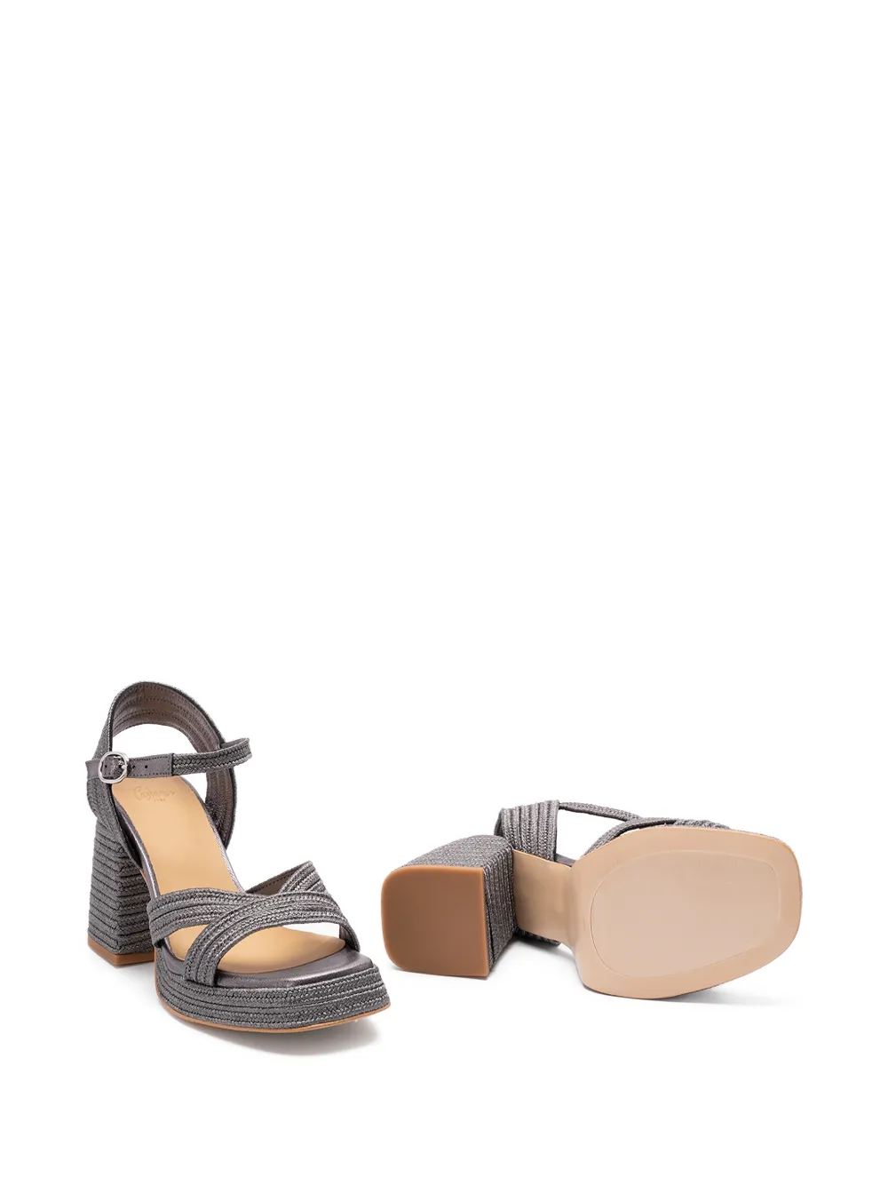Castañer Vallita sandalen met plateauzool Grijs
