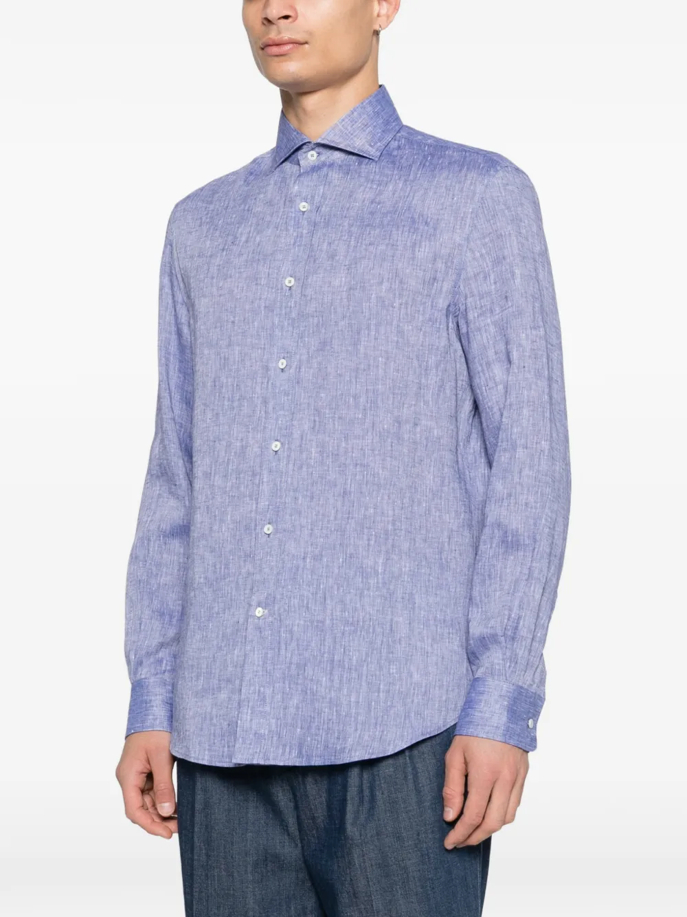Brunello Cucinelli Overhemd met knopen Blauw
