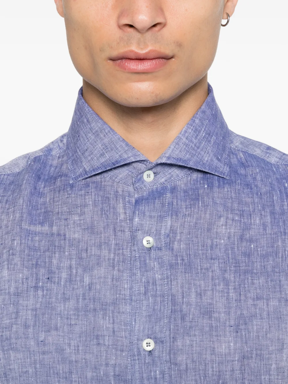 Brunello Cucinelli Overhemd met knopen Blauw