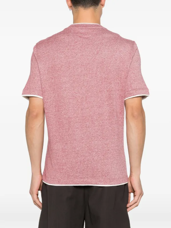 Brunello Cucinelli Trimmed T-shirt | Red | FARFETCH GE